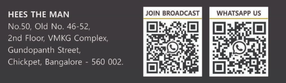 HEES THE MAN broadcast and WhatsApp QR codes